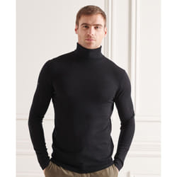 Pull Superdry Merino Homme Noir