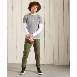 T shirt Superdry Orange label vintage Homme Gris