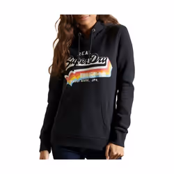Sweat Superdry Vintage logo Femme Bleu