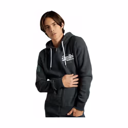 Sweat Superdry Classic logo Homme Gris
