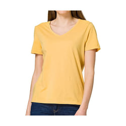 T-shirt à col femme Superdry V Essential en coton biologique