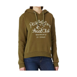 Sweat à capuche court style militaire femme Superdry