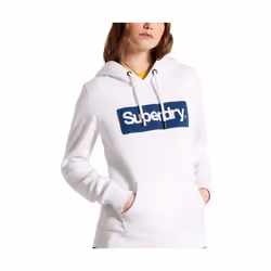 Sweat Superdry Core logo Femme Blanc
