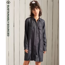 Robe chemise oversize femme Superdry Tencel