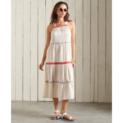 Robe brodée sans manches femme Superdry