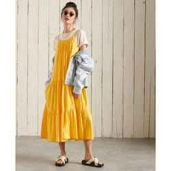 Robe mi-longue en jersey femme Superdry