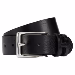 Ceinture Homme - HACKETT - TACK Stitch H Keeper - Cuir de vache nappa - Noir