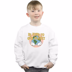 Disney - Sweat BE KIND TO OUR PLANET - Garçon (Blanc)