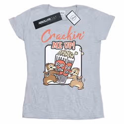 Disney - T-shirt CHIP N DALE CRACKIN ME UP - Femme (Gris chiné)