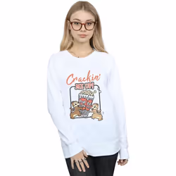 Disney - Sweat CHIP N DALE CRACKIN ME UP - Femme (Blanc)