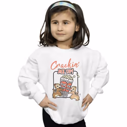 Disney - Sweat CHIP N DALE CRACKIN ME UP - Fille (Blanc)