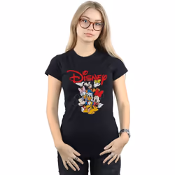 Disney - T-shirt - Femme (Noir)