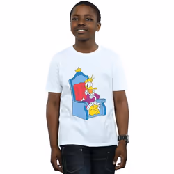 Disney - T-shirt DONALD DUCK KING DONALD - Garçon (Blanc)