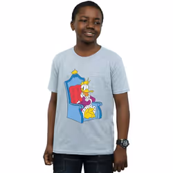 Disney - T-shirt DONALD DUCK KING DONALD - Garçon (Gris chiné)