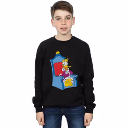 Disney - Sweat DONALD DUCK KING DONALD - Garçon (Noir)