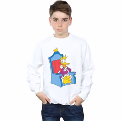 Disney - Sweat DONALD DUCK KING DONALD - Garçon (Blanc)