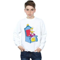 Disney - Sweat DONALD DUCK KING DONALD - Garçon (Blanc)