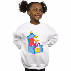Disney - Sweat DONALD DUCK KING DONALD - Fille (Blanc)