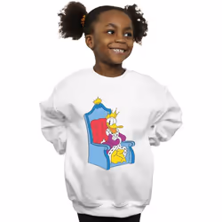 Disney - Sweat DONALD DUCK KING DONALD - Fille (Blanc)