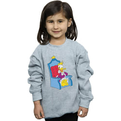Disney - Sweat DONALD DUCK KING DONALD - Fille (Gris chiné)