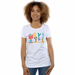 Disney - T-shirt FRIENDS HEY - Femme (Blanc)
