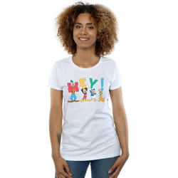 Disney - T-shirt FRIENDS HEY - Femme (Blanc)