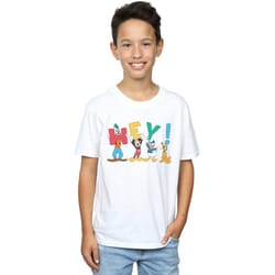 Disney - T-shirt FRIENDS HEY - Garçon (Blanc)