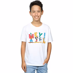 Disney - T-shirt FRIENDS HEY - Garçon (Blanc)