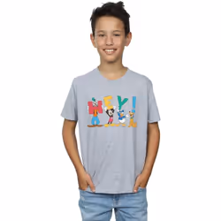 Disney - T-shirt FRIENDS HEY - Garçon (Gris chiné)
