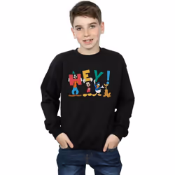 Disney - Sweat FRIENDS HEY - Garçon (Noir)