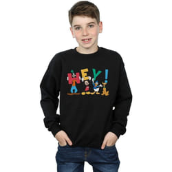 Disney - Sweat FRIENDS HEY - Garçon (Noir)