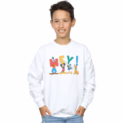 Disney - Sweat FRIENDS HEY - Garçon (Blanc)