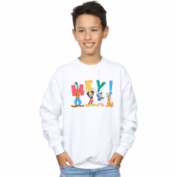Disney - Sweat FRIENDS HEY - Garçon (Blanc)