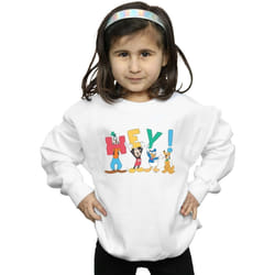 Disney - Sweat FRIENDS HEY - Fille (Blanc)