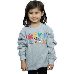 Disney - Sweat FRIENDS HEY - Fille (Gris chiné)