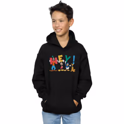 Disney - Sweat à capuche FRIENDS HEY - Garçon (Noir)