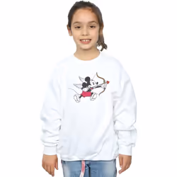 Disney - Sweat LOVE CHERUB - Fille (Blanc)