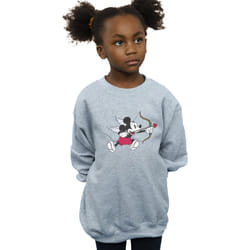 Disney - Sweat LOVE CHERUB - Fille (Gris chiné)