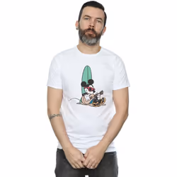 Disney - T-shirt SURF AND CHILL - Homme (Blanc)