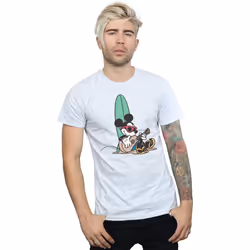 Disney - T-shirt SURF AND CHILL - Homme (Gris chiné)