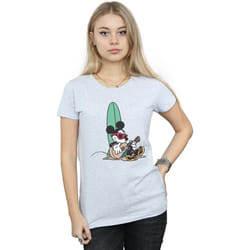Disney - T-shirt SURF AND CHILL - Femme (Gris chiné)