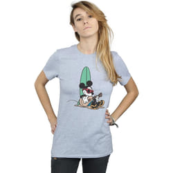 Disney - T-shirt SURF AND CHILL - Femme (Gris chiné)