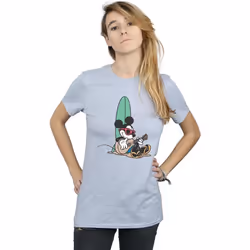 Disney - T-shirt SURF AND CHILL - Femme (Gris chiné)