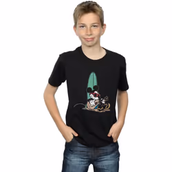 Disney - T-shirt SURF AND CHILL - Garçon (Noir)