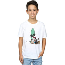 Disney - T-shirt SURF AND CHILL - Garçon (Blanc)