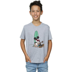 Disney - T-shirt SURF AND CHILL - Garçon (Gris chiné)