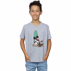 Disney - T-shirt SURF AND CHILL - Garçon (Gris chiné)
