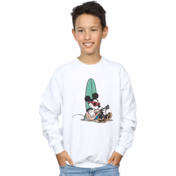 Disney - Sweat SURF AND CHILL - Garçon (Blanc)