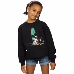 Disney - Sweat SURF AND CHILL - Fille (Noir)