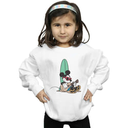 Disney - Sweat SURF AND CHILL - Fille (Blanc)